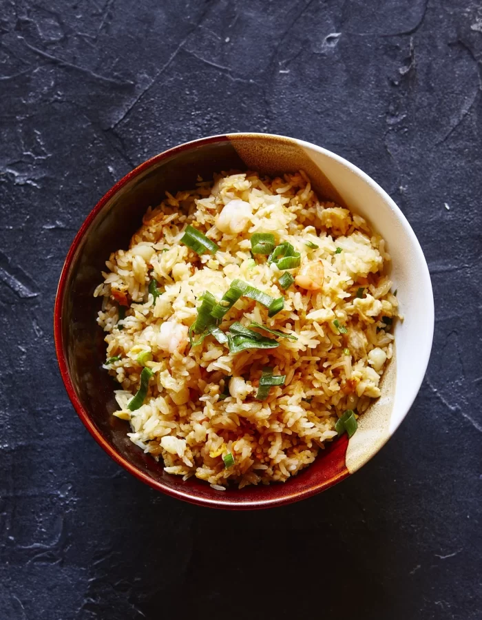 01 Hunan Style Fried Rice (with egg and house-smoked pork pieces)